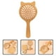 thumbnail image 5 of Cepillo para el cabello, cepillo desenredante, cepillo de bambú para peinar el cabello, lindo peine para mujeres, adolescentes y niñas., 5 of 7
