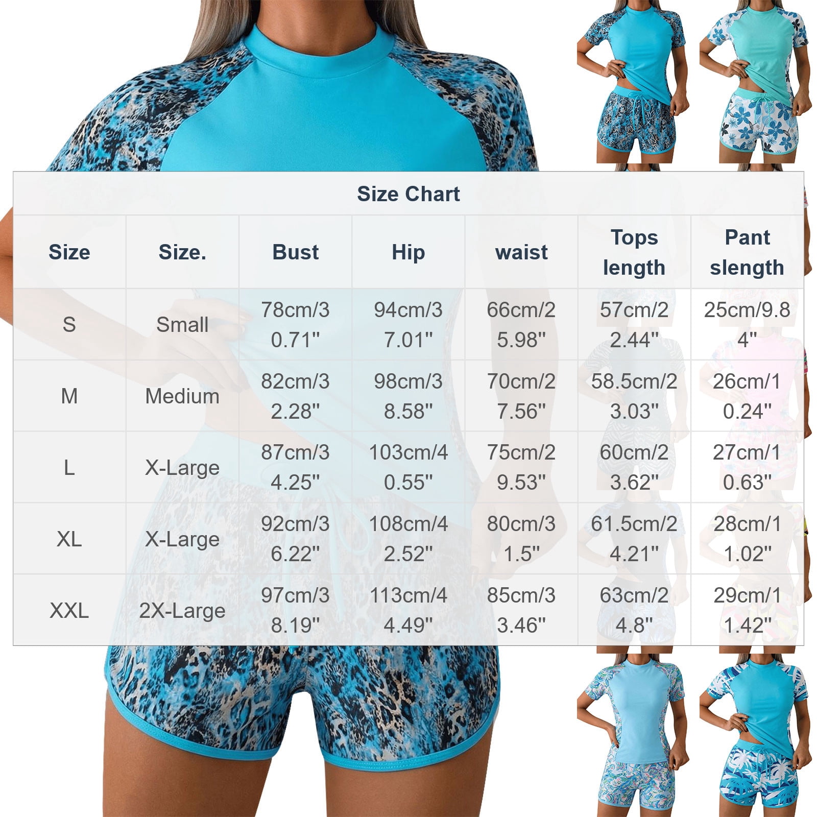 Oplxuo Women's Two Piece Rash Guard Short Sleeve Swim Shirts UPF 50+ Swimsuit with Boyshorts