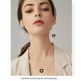 thumbnail image 4 of Linawe Black Heart Layered Necklaces for Women Trendy, Rose Gold Stainless Steel Pendant Choker Layering Necklace Set, Preppy Y2K Jewelry, Gift Valentines Day Anniversary Birthday, 4 of 7
