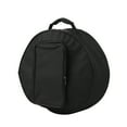 thumbnail image 1 of Compact Snare Drum Bag Backpack Case with Shoulder Strap Outside Pockets Musical Instrument Accessory Black, 1 of 7