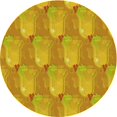 thumbnail image 1 of Ahgly Company Tapis d'Intérieur Lavables en Machine, Ronds, Transitionnels, Jaune Foncé, 8' Ronds, 1 of 7