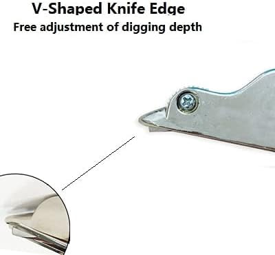 ABCISI Premium Leather V Shape Grooving Tool, Adjustable V-Gouge Tool, Ensures Smooth and Effortless Operating Professional Leather V-Gouge Tool for Leathercraft Folds Box Corners