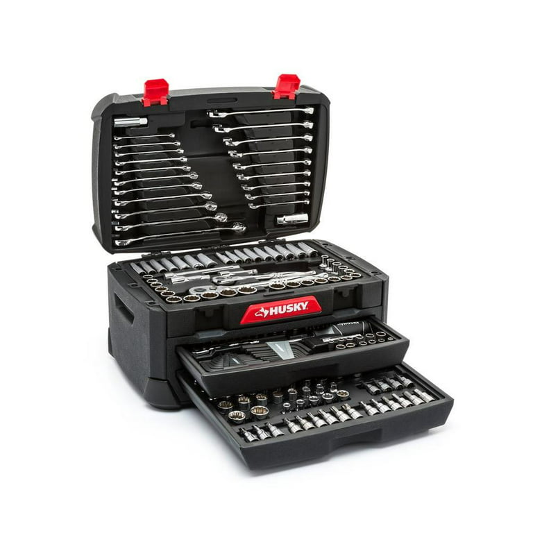 Husky Mechanics Tool Set Wrenches New 268 Piece Kit Case Sockets Ratchet  Tools H268MTS