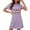 Purple, variant on TMOYZQ Women's Nightshirt Short Sleeve Nightgown Fashion Round Neck Sleepwear Short Pajama Dress Casual Loose Fit Soft Christmas Loungewear