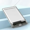 thumbnail image 1 of Caja de disco duro de 2,5 pulgadas SATA HDD/SSD para ordenador portátil (USB3.0 transparente), 1 of 7