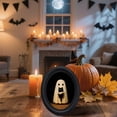 thumbnail image 4 of Homellea Vintage Halloween Art Photo Frame, 5.26 Inch Wooden Tabletop Picture Frame with Spooky Print for Desk, Shelf, Mantel, Wall, Entryway and Party Decor, 4 of 8