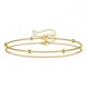 thumbnail image 4 of Xiao Hua Pulsera de oro para mujer, joyería de pulsera de oro para mujer, pulsera de doble capa, 2 piezas/juego, 4 of 5