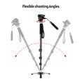 thumbnail image 2 of Andoer Monopod,Base Pan Tilt Load With Base Stand Aluminum Alloy Compatible With Dslr Alloy Load With Carry Compatible With Monopod Stand Aluminum Pan Tilt Fluid With Base Pan With Dslr Cameras, 2 of 7