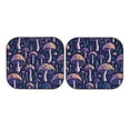 thumbnail image 7 of Balery 2 Piece Floral Hippie Mushrooms Car Windshield Sun Shade|Foldable Front Windshield Shade for Car Front Window for Most Sedans SUV Truck-Medium, 7 of 7