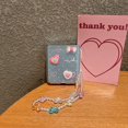 thumbnail image 2 of Dteck for Motorola Razr Plus 2025 Case with Strap Bracelet Chain, Lightweight Cute Stylish Anti Yellowing Clear Hard PC Shockproof Cover,Love, 2 of 6