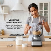 Ninja Food Processor 9-Cup, 3 Auto-iQ Presets, Chop Slice Shred, Dishwasher Safe, BN600 Silver