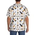 thumbnail image 3 of Fotbe Carpenter tools Print Short Sleeve Button Down Shirts for Men Casual Summer Beach Wrinkle Free Shirt-Large, 3 of 5