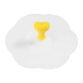 thumbnail image 1 of Cateissary Cubierta elegante de la taza del silicón para la limpieza y la portabilidad fáciles Cubiertas de la taza del silicón Tapas de la Organizadores de utensilios de cocina Amarillo transparente, 1 of 6