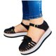 thumbnail image 3 of Zapatos con clip de verano para mujer Sandalias de cuña con botones cómodas Sandalias de playa informales Wmkox8yii  shjk780, 3 of 5