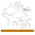 thumbnail image 3 of For 09-13 Mazda 6 (GS, GT, i, S 2.5L) & 3.7L Front Hood Hinge Bracket Right Side, 3 of 5