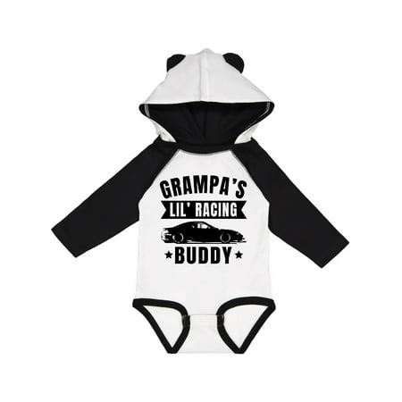 

Inktastic Grampas Lil Racing Buddy Gift Baby Boy or Baby Girl Long Sleeve Bodysuit