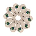 thumbnail image 3 of 10 piezas Golf Iron Headcover Head Protector Número bordado 4, 5, 6, 7, 8, 9, a, S, P, X Ligero Hombres Regalo Impermeable Golf Wedge Covers Set , Khaki shamjiam Cubiertas de cabeza de hierro de golf, 3 of 8