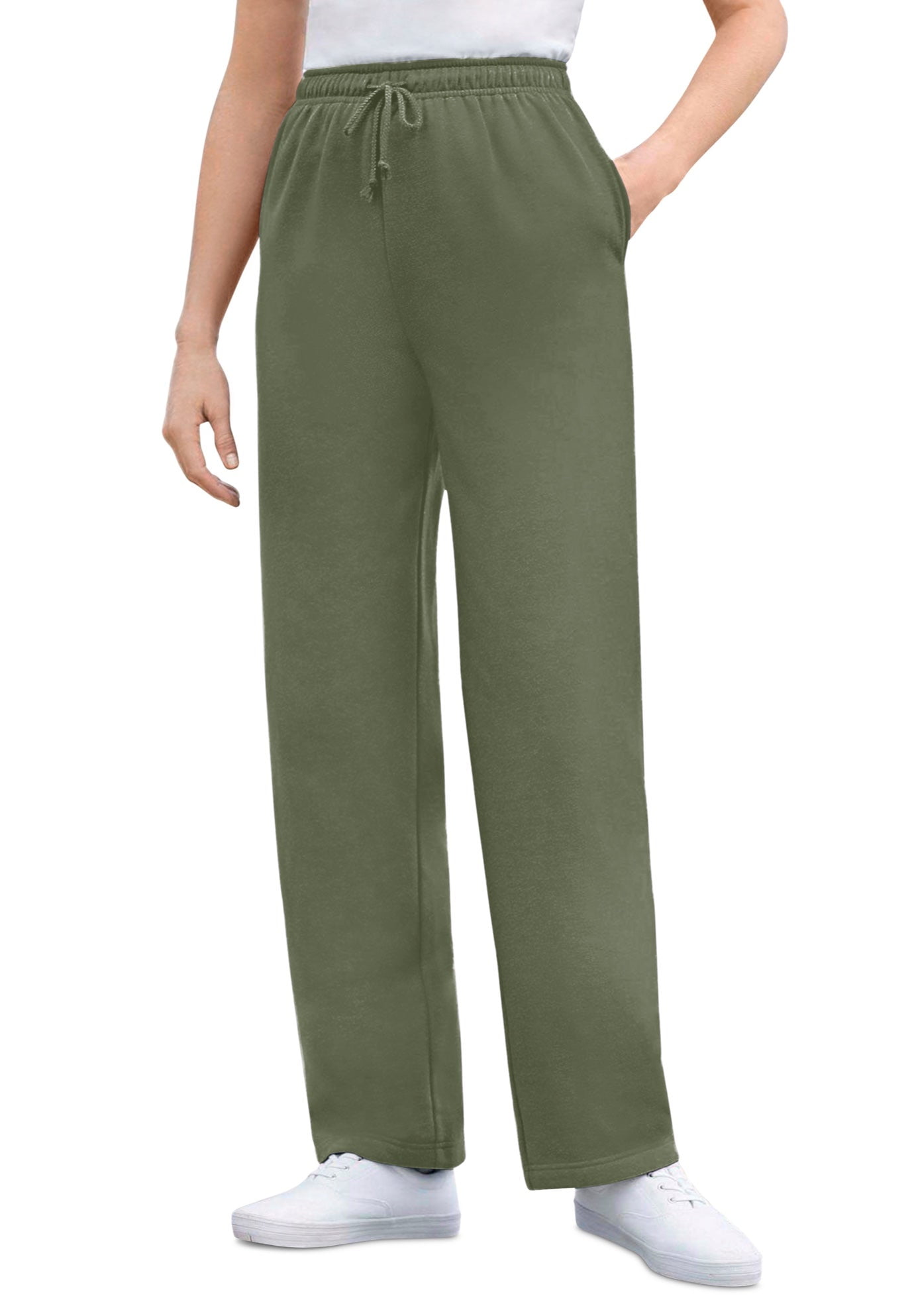 Free Assembly Women's Patch Pocket Sweatpants, 25” Inseam