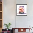 thumbnail image 2 of (YXC777) Botella Vidrio Diamante Parcial Casa Setas Serie Flores Y Plantas Resina Forma Especial 30*30CM, 2 of 9