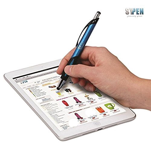 Stylus Pens - 2 in 1 Touch Screen & Writing Pen, Sensitive Stylus Tip - For Your iPad, iPhone, Nook, Samsung Galaxy & More - Light Blue, 8 pack -By SyPen