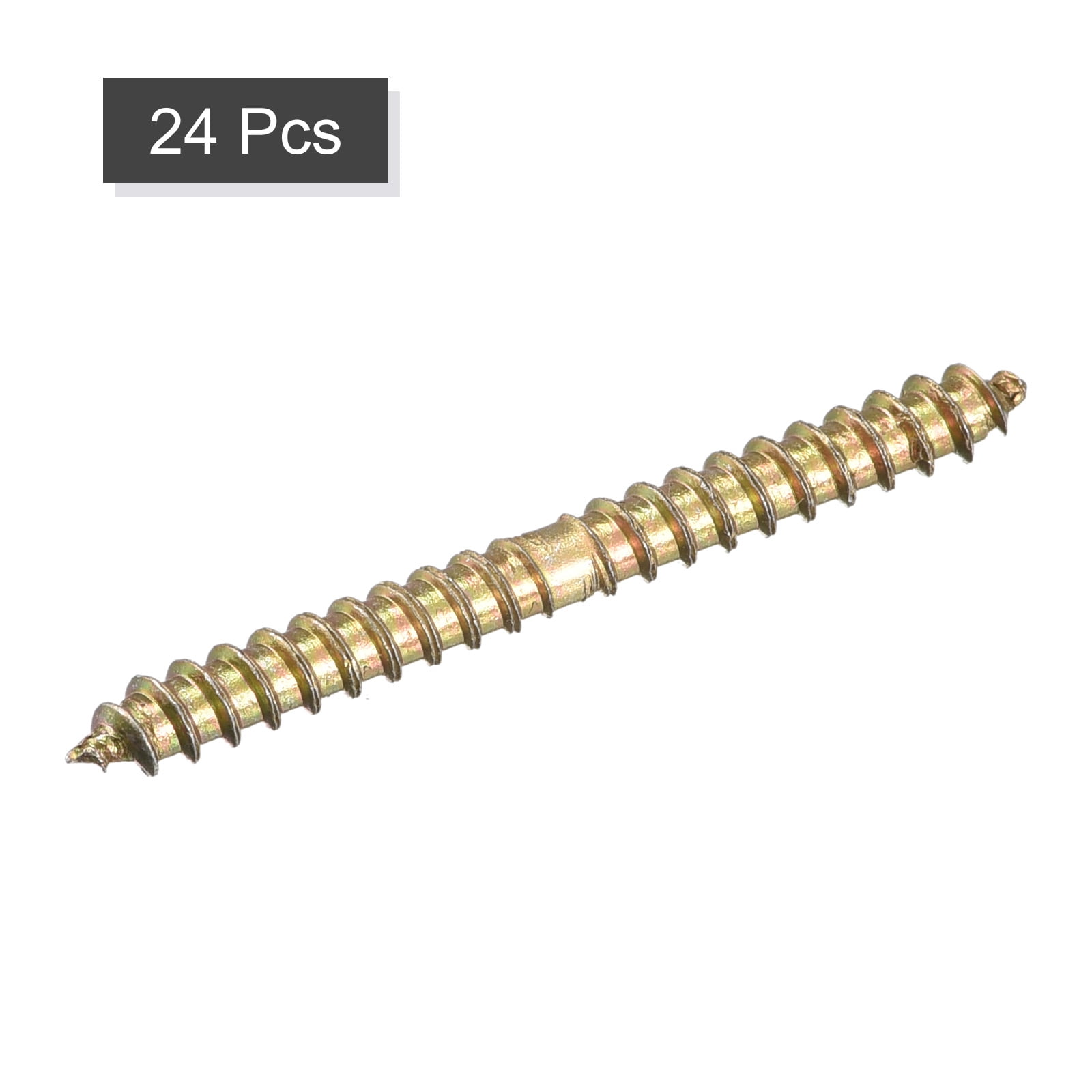 Unique Bargains Double-Ended Self-Tapping Wood-to-Wood Dowel Screw 4x38mm