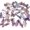 Purple, variant on PETGLE 3D Butterfly Wall Decor, 60Pcs Butterfly Party Birthday Cake Decoration, Removable Waterproof Wall Art Decal for Home Room Bathroom Bedroom Classroom Sticker & Murals (Purple)