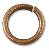 JewelrySupply Jump Ring - Open 5mm Antique Copper Plated (100-Pcs)