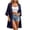 Dark Blue, variant on Women's Casual Jackets Summer Open Front Flare 3/4 Sleeve Blouse Cover Up Casual Tops