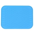 thumbnail image 2 of Oleegame 2 Pcs Napperon en Silicone Premium Tapis de Séchage pour Vaisselle Épaissir Tapis de Drainage pour Évier de Cuisine Organisateur de Comptoir Bleu, 2 of 5