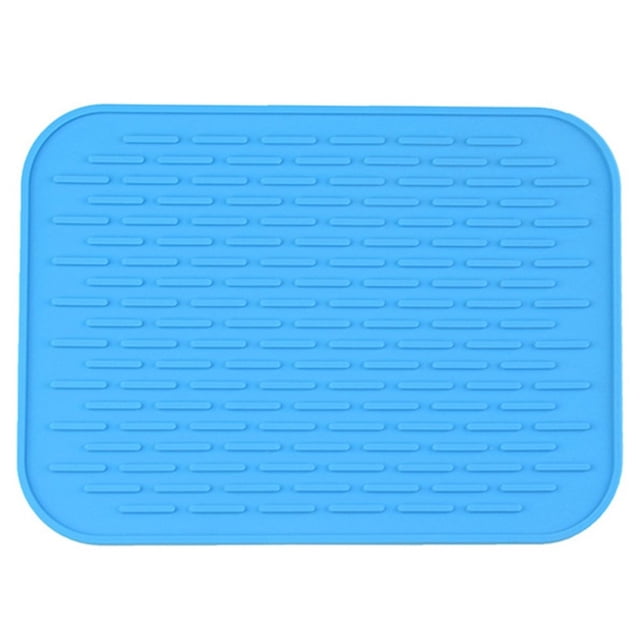 WHEANG Premium Silicone Dish Drying Mats Thicken Heat Dish Drain Mat For Kitchen Organizer Countertop Cover