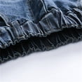 thumbnail image 6 of Shadoumai Girls Straight Leg Jeans Classic Denim Pants for and Autumn Comfortable Casual Trousers for Toddler Big Kids, 6 of 8