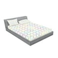 thumbnail image 2 of Ambesonne Abstract Fitted Sheet & Pillow Sham Set, Grunge Colored Circles, Queen, Multicolor, 2 of 2
