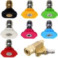 thumbnail image 1 of Queilt 8 Pack Pressure Washer Accessories Kit - 7 Power Washer Tips, Quick Connect - 1/4", 4500 PSI, 1 of 5