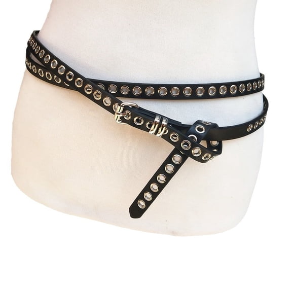 New Spring/Summer Belt Extended Dress Thin Belt Double Loop Knotting Accessories Skirt Belt Women's Simple Waist Chain
