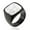 Black (Howlite), variant on Men Titanium Steel Ring Square Crystal Stone Gemstone Punk Band Wedding Jewelry