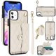 thumbnail image 1 of iPhone 11 RFID Para Que Bloquea la Funda Protectora para Billetera, Tapa Magnética con Ranuras para Múltiples Tarjetas, Bolsillo con Correa para el Hombro y Correa para la Muñeca Desmontable, Blanco, 1 of 7