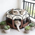 thumbnail image 6 of Cheapark Pet Tent Cat House Foldable Enclosed Octagon Tent Birthing Space Isolation Pen Cage For Cats Dogs Indoor Home Pet Resting Shelter, 6 of 6