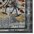 thumbnail image 5 of Rugsotic Carpets Machine Made Heatset Polypropylene Area Rugs - 5'X8', Rectangle Shape, Silver Color, Floral Modern Design, High Pile Machine Made Area Rugs For Living Room, Bed Room (M00023), 5 of 5