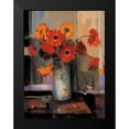 thumbnail image 2 of Tomao, Jennie 12x14 Black Modern Framed Museum Art Print Titled - Floral Sunset, 2 of 5