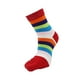 thumbnail image 1 of Calcetines de cinco dedos para mujer, de algodón, con rayas de colores (rojos), 1 of 7