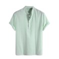 thumbnail image 2 of T Shirts for Men Black Tshirt for Men T Shirts for Man 2025 Trendy Stripes Mens Shirts Dress Vintage Shirts Short Sleeve Cotton Linen Comfy Loose Fit, 2 of 7