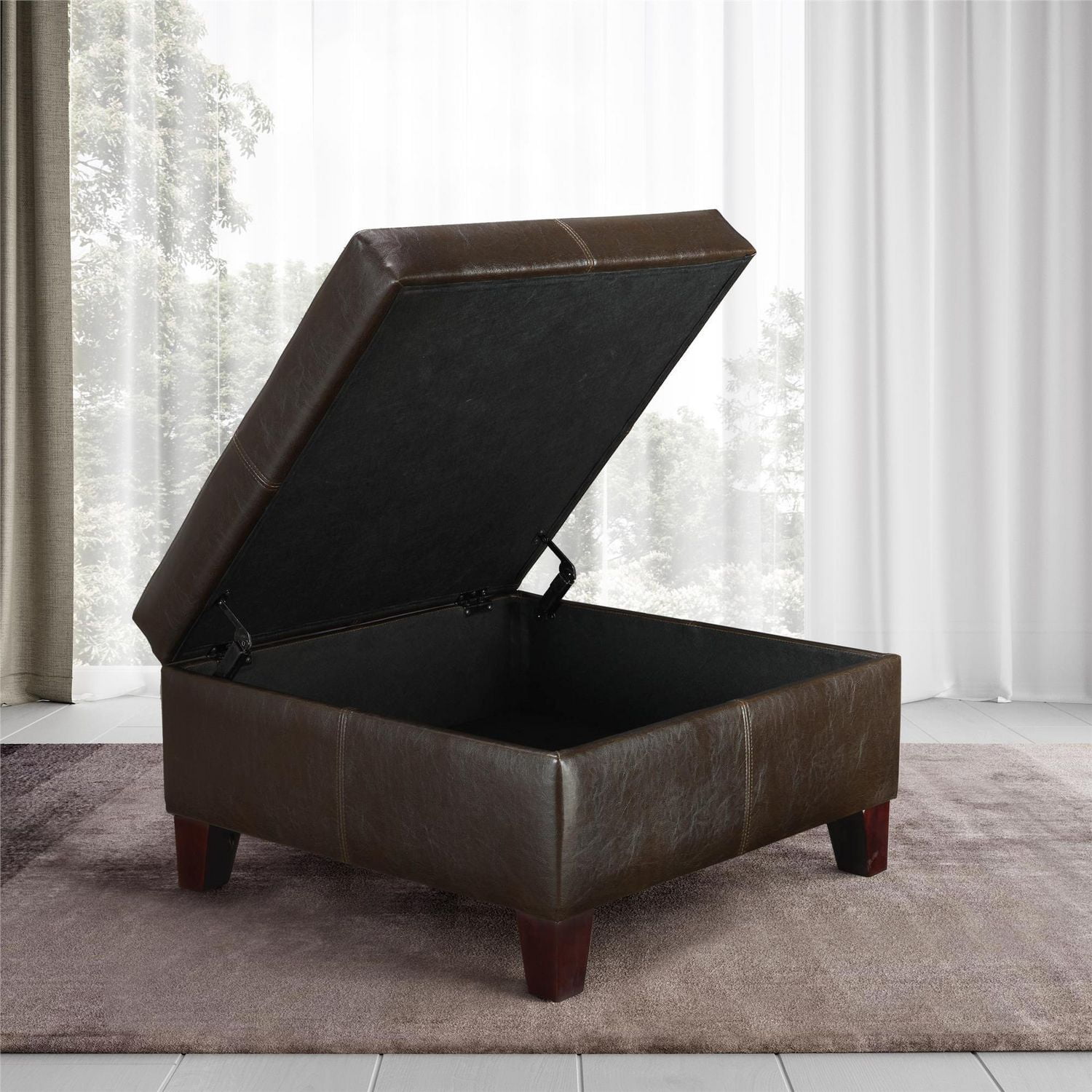 Dorel Living Square Storage Ottoman