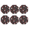 thumbnail image 2 of Balery 6 Pcs Cute Christmas Gnomesleather Coasters Set, Drink Table Cup Coasters For Living Room Kitchen Coffee Decor, 2 of 9
