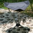 thumbnail image 6 of figatia Camping Stool Fishing Stool Heavy Duty Backpacking Stool Portable Folding Stool Small Foldable Chair for Beach Travel Concert Black, 6 of 8