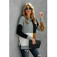 thumbnail image 2 of Melyum Womens Tie Dye Printed Sweatshirt Loose Casual Color block Long Sleeve Crewneck Striped Pullover Tops, 2 of 5