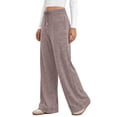 thumbnail image 2 of Fantaslook Womens Wide Leg Pants Casual Lounge Pull on Pant Soft Stretchy Trousers with Pockets for Daily Work Travel, 2 of 9