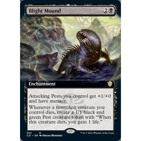 MtG Commander 2021 Rare Blight Mound [Extended Art] #363