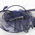 thumbnail image 2 of Tocado elegante para mujer, pinza para el pelo con plumas para novia, accesorios para cóctel Royal Ascot, azul marino, 2 of 4