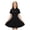 Black-CRz8Q, variant on OJSFQUFP Girls Comfortable and Breathable Summer Dress Fashionable and Casual Solid Color Short Sleeved Dress