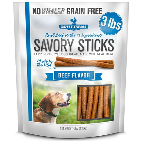 Betsy Farms Savory Sticks Dog Treat, Beef Flavor (3